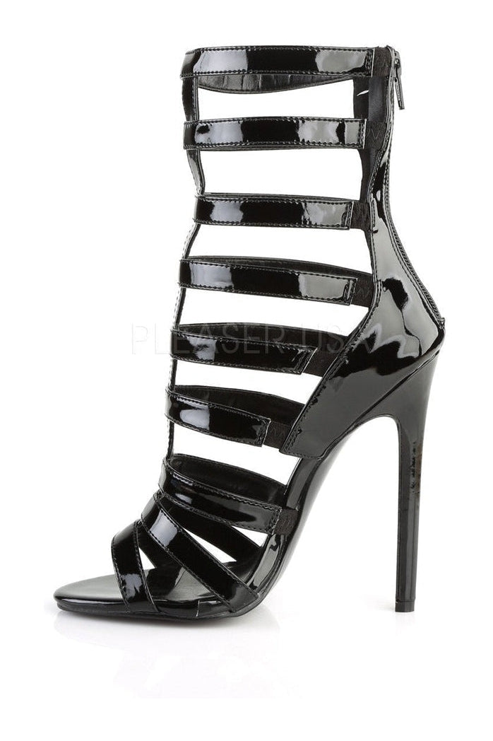 Pleaser SEXY-52 Sandal in Black Patent