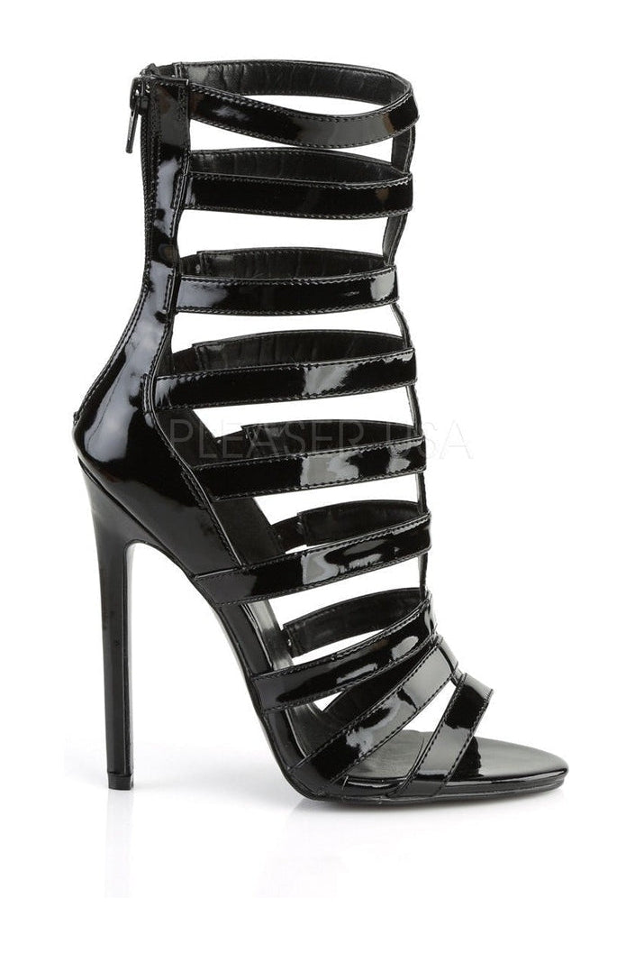 SEXY-52 Sandal | Black Patent-Pleaser-Sandals-SEXYSHOES.COM