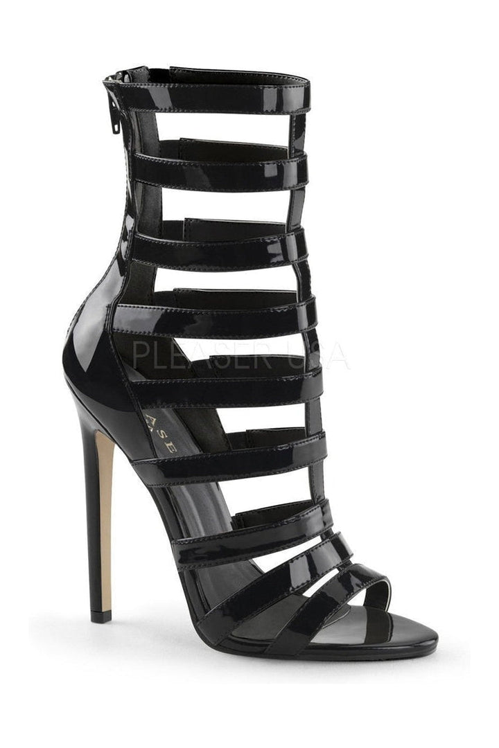 SEXY-52 Sandal | Black Patent-Pleaser-Black-Sandals-SEXYSHOES.COM