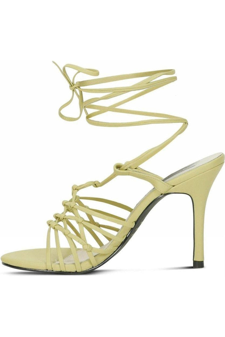Sexyshoes Brand Sexy 9721 Strappy Leg Wrap Sandal in Tan Genuine Leather