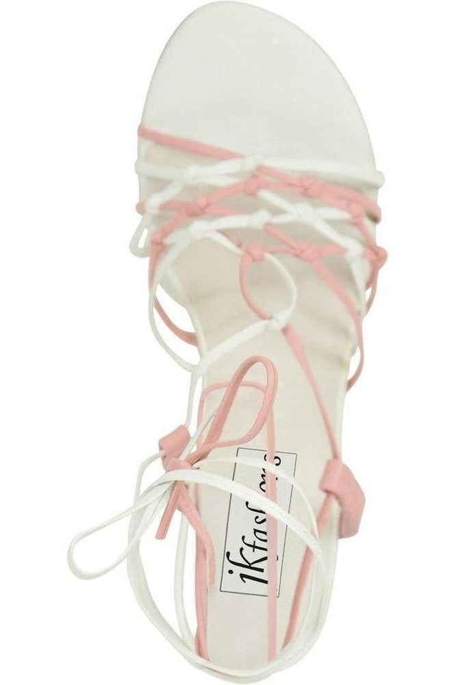 Sexyshoes Brand Sexy 9721 Strappy Leg Wrap Sandal in Multi Genuine Leather