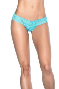 Mapale Sexy Lace Boyshort in Turquoise  from SexyShoes.com