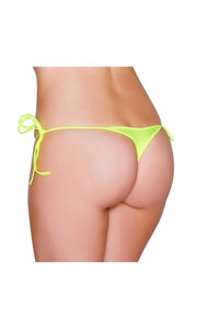 Yellow-Dancewear Separates-Sexy Tie Side Bikini Bottom-Roma Dancewear-SEXYSHOES.COM