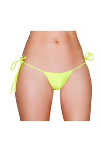 Roma Dancewear Sexy Tie Side Bikini Bottom in Yellow  from SexyShoes.com