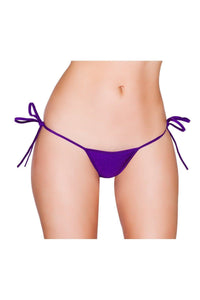 Roma Dancewear Sexy Tie Side Bikini Bottom in Purple  from SexyShoes.com