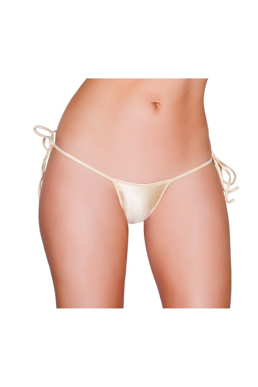 Nude-Dancewear Separates-Sexy Tie Side Bikini Bottom-Roma Dancewear-SEXYSHOES.COM