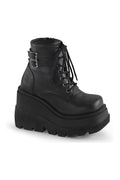 SHAKER-52 Ankle Boot | Black Faux Leather