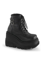 SHAKER-52 Ankle Boot | Black Faux Leather