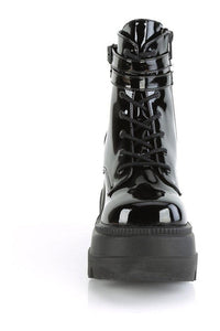 Demonia SHAKER-52 Ankle Boot in Black Patent