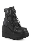 SHAKER-60 Ankle Boot | Black Faux Leather