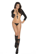 Sheer Criss Cross Knee Highs