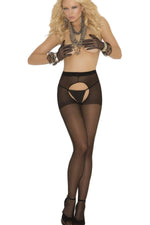 Sheer Crotchless Pantyhose