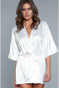 Short Satin Robe