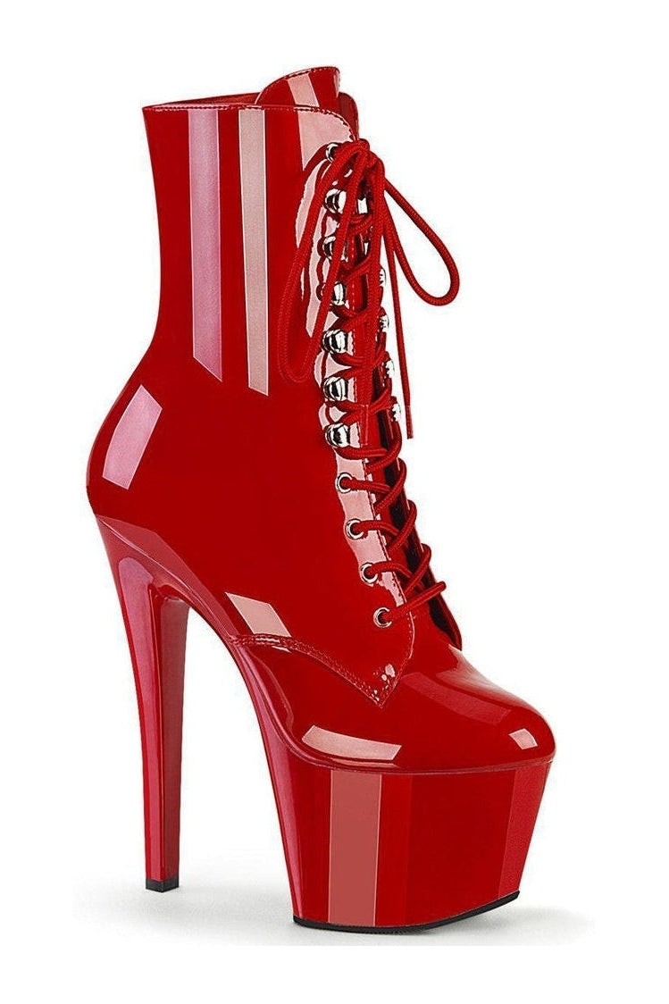 SKY-1020 Ankle Boot | Red Patent-Ankle Boots-Pleaser-Red-9-Patent-SEXYSHOES.COM