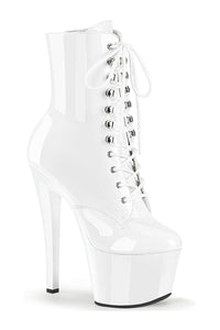 Pleaser SKY-1020 Ankle Boot in White Patent from SexyShoes.com