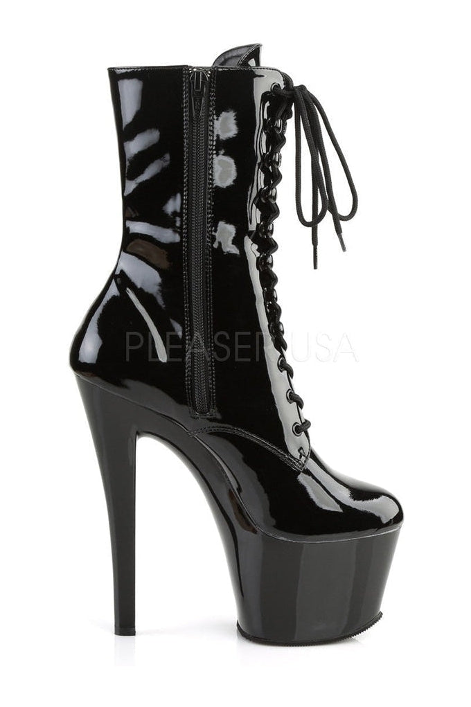 Pleaser SKY-1020 Platform Boot in Black Patent