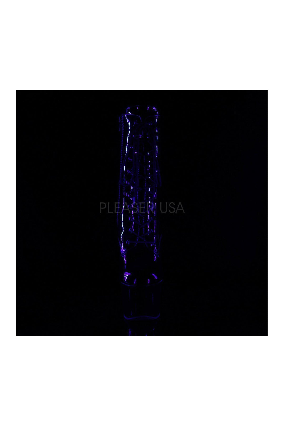 Pleaser SKY-1020TT Platform Ankle Boot in Black Patent