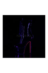 Pleaser SKY-1020TT Platform Ankle Boot in Black Patent