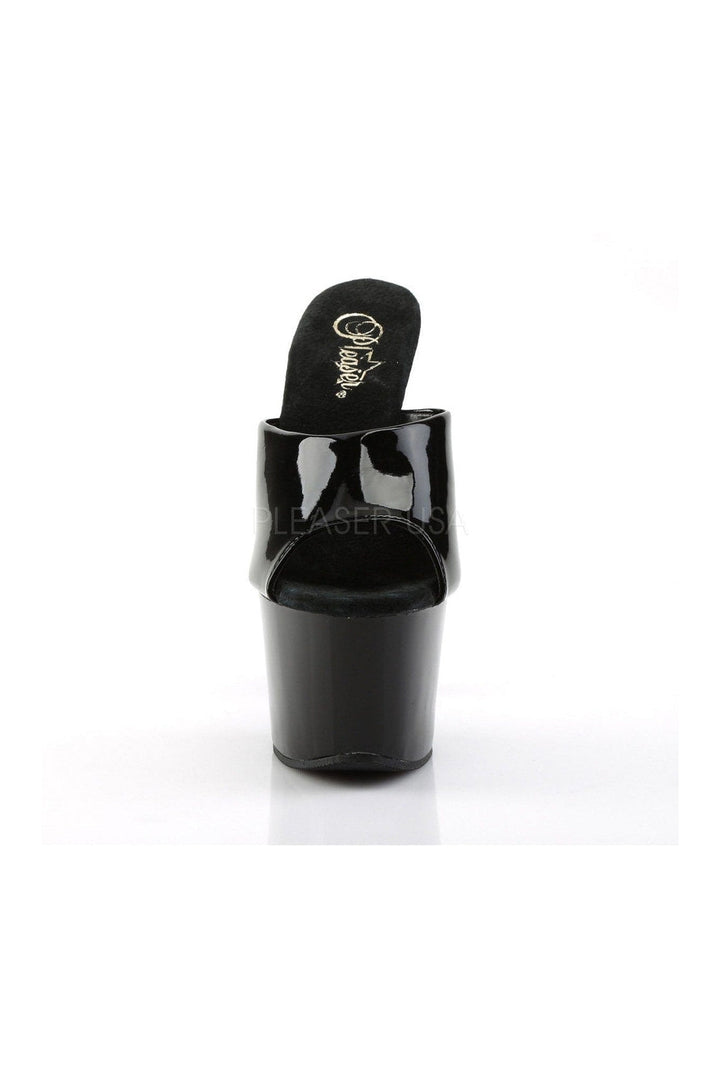 SKY-301 Platform Sandal  | Black Patent