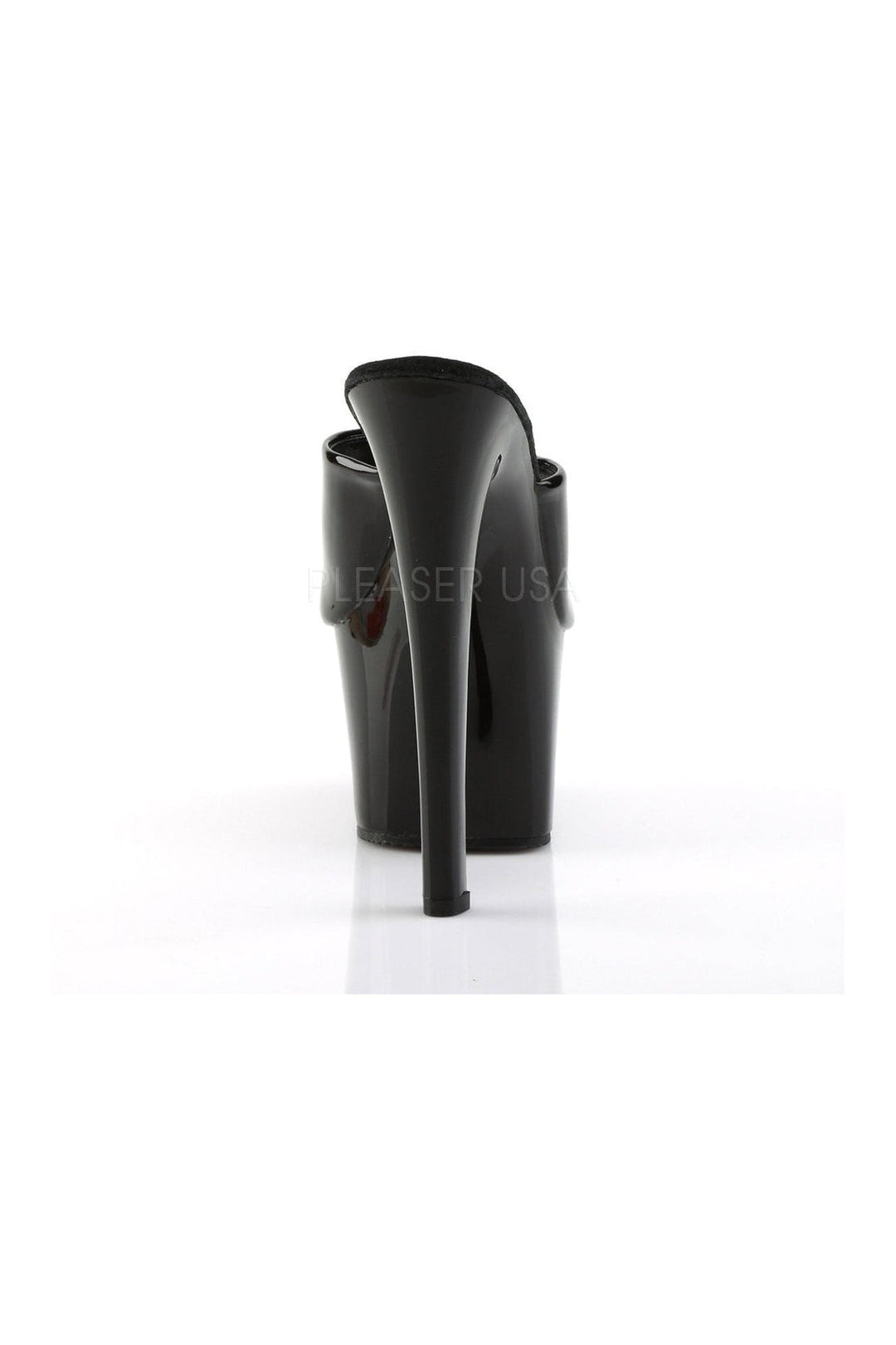 SKY-301 Platform Sandal | Black Patent-Pleaser-Slides-SEXYSHOES.COM