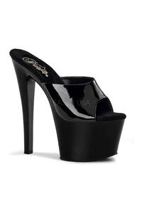 Pleaser SKY-301 Platform Sandal in Black Patent from SexyShoes.com