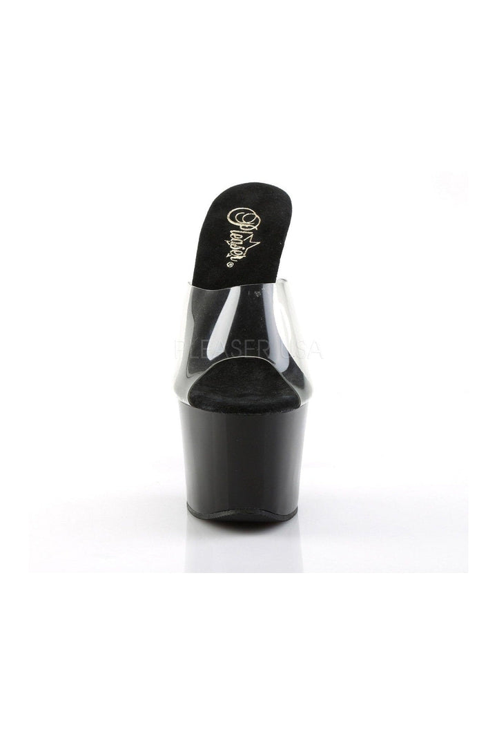 SKY-301 Platform Sandal  | Black Vinyl