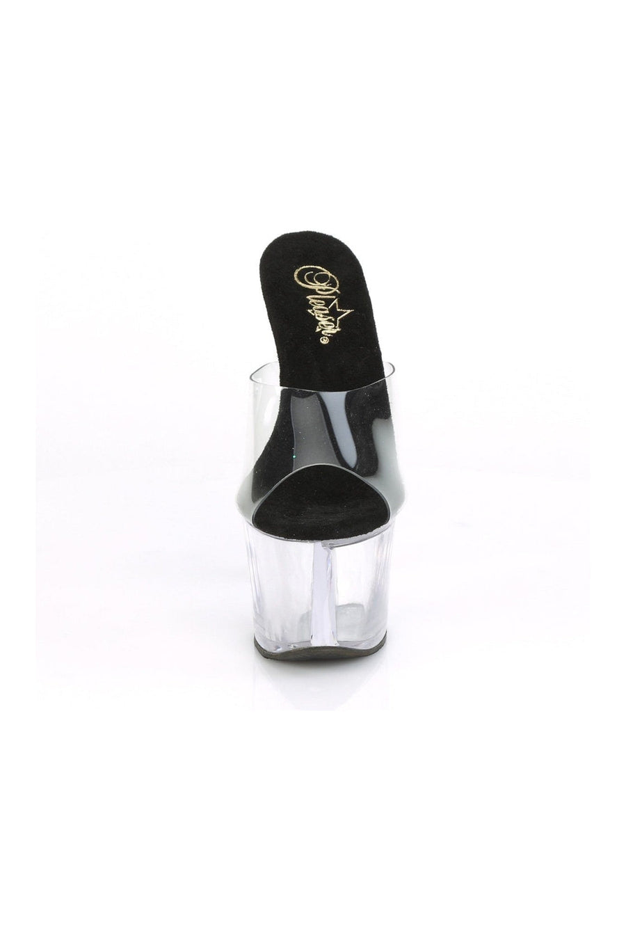 Pleaser SKY-301 Exotic Slide in Clear Vinyl