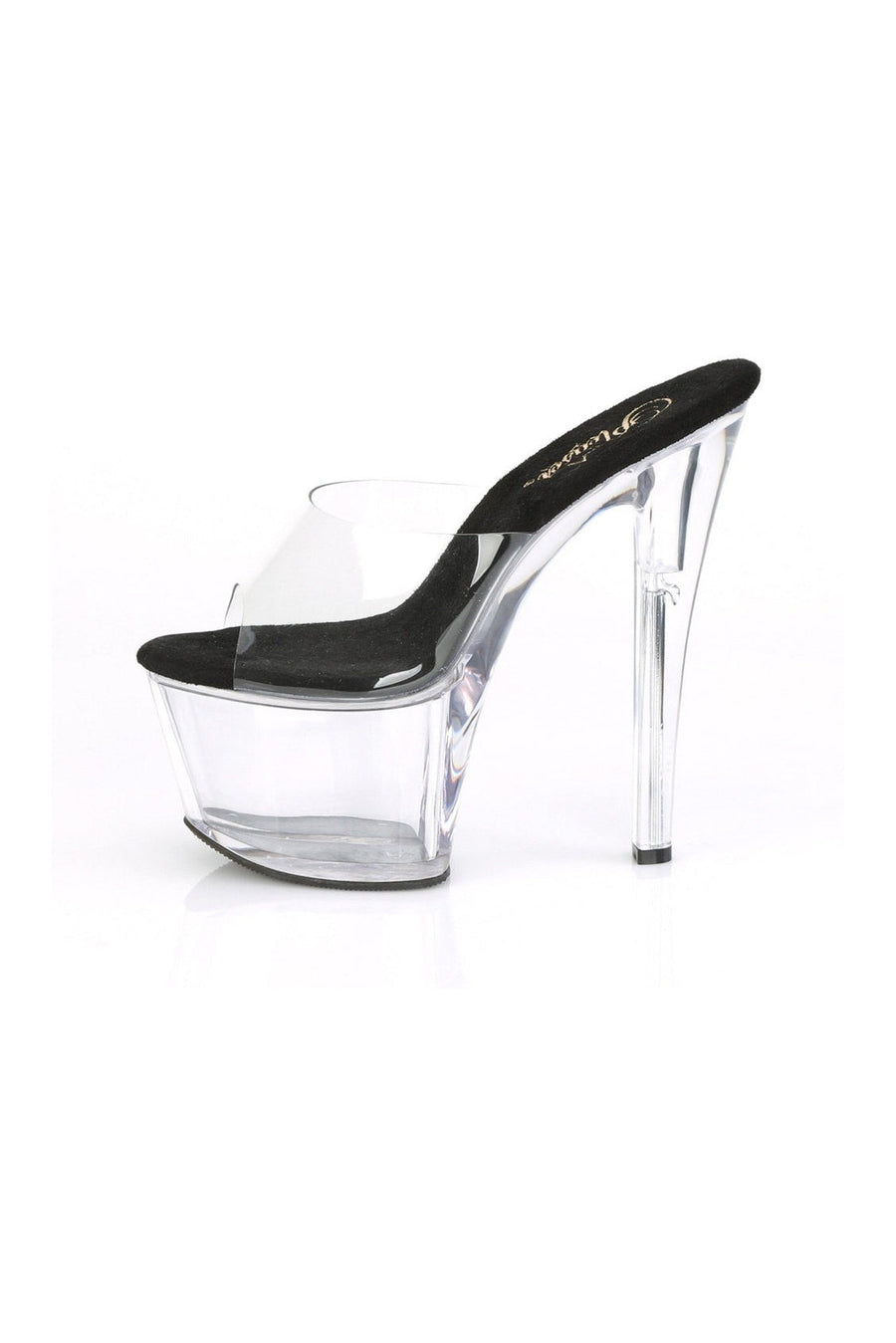 Pleaser SKY-301 Exotic Slide in Clear Vinyl