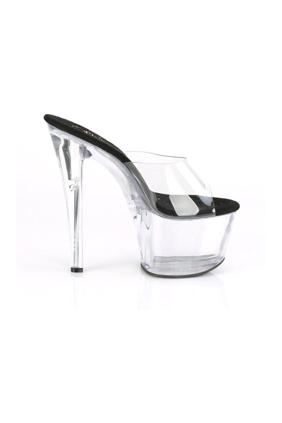 Pleaser SKY-301 Exotic Slide in Clear Vinyl