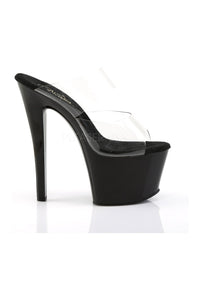 Pleaser SKY-302 Platform Slide in Black Vinyl