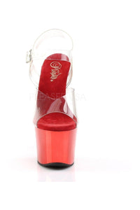 Pleaser SKY-308 Platform Sandal in Clear Vinyl