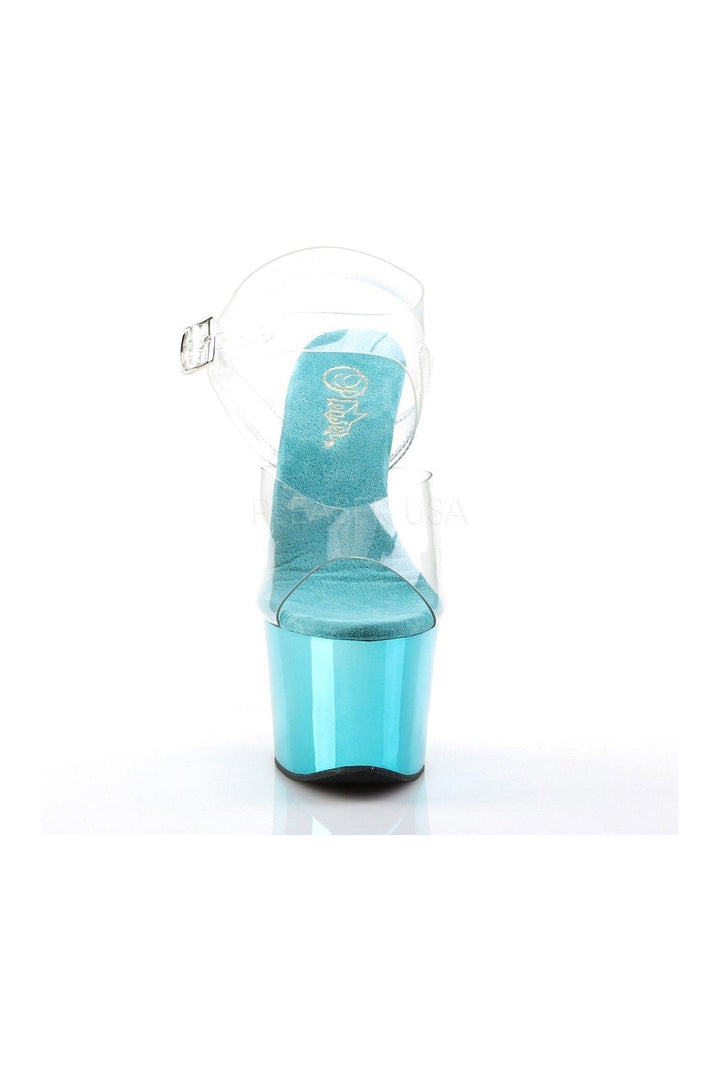 SKY-308 Platform Sandal  | Clear Vinyl