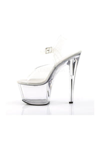 Pleaser SKY-308 Platform Sandal in Clear Vinyl