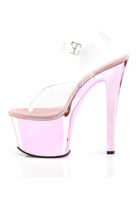 Pleaser SKY-308 Platform Sandal in Clear Vinyl