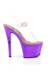 Pleaser SKY-308 Platform Sandal in Clear Vinyl
