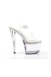 Pleaser SKY-308 Platform Sandal in Clear Vinyl