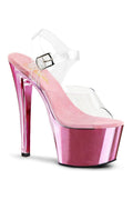 SKY-308 Platform Sandal  | Clear Vinyl