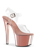 SKY-308 Platform Sandal  | Clear Vinyl