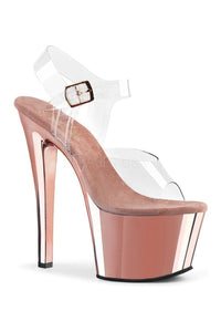 Pleaser SKY-308 Platform Sandal in Clear Vinyl from SexyShoes.com