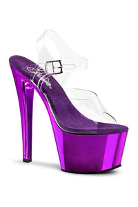 Pleaser SKY-308 Platform Sandal in Clear Vinyl from SexyShoes.com