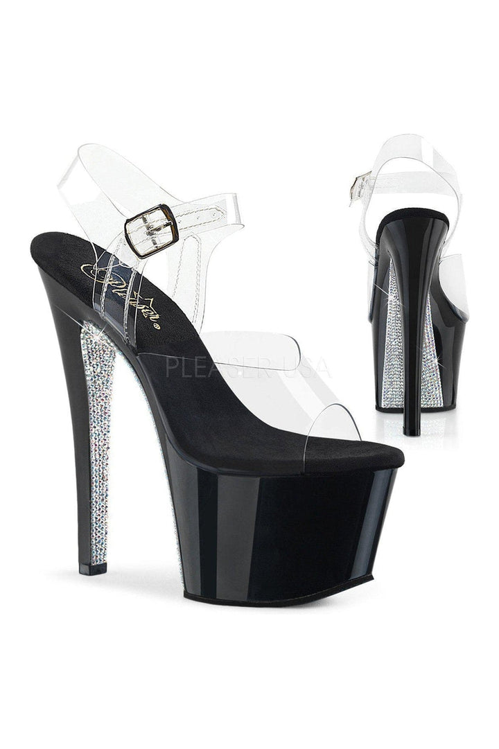 Pleaser Black Sandals Platform Stripper Shoes | Buy at Sexyshoes.com