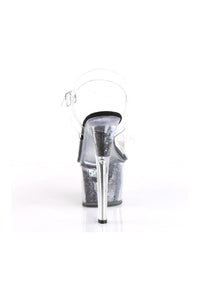 Pleaser SKY-308GF Platform Sandal in Black Vinyl