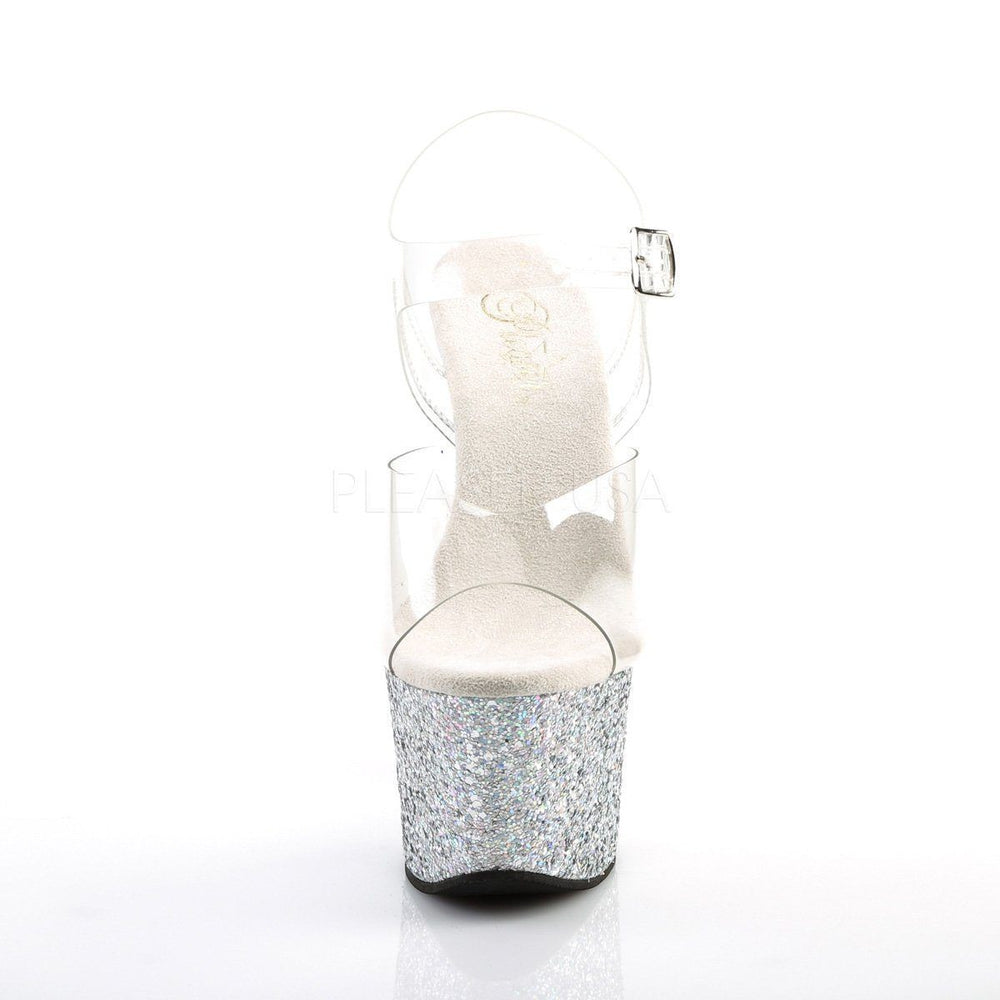 SKY-308LG Platform Sandal | Clear Vinyl-Pleaser-Sandals-SEXYSHOES.COM