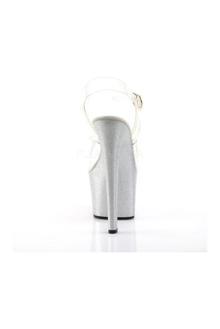 SKY-308MG Platform Sandal | Clear Vinyl-Pleaser-Sandals-SEXYSHOES.COM