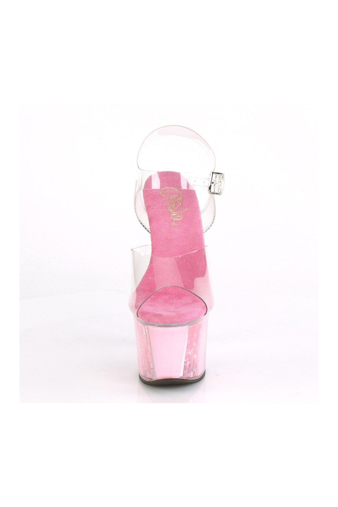 SKY-308OF Stripper Sandal | Clear Vinyl-Pleaser