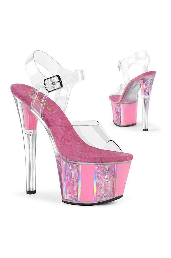 Pleaser Clear Sandals Platform Stripper Shoes | Buy at Sexyshoes.com