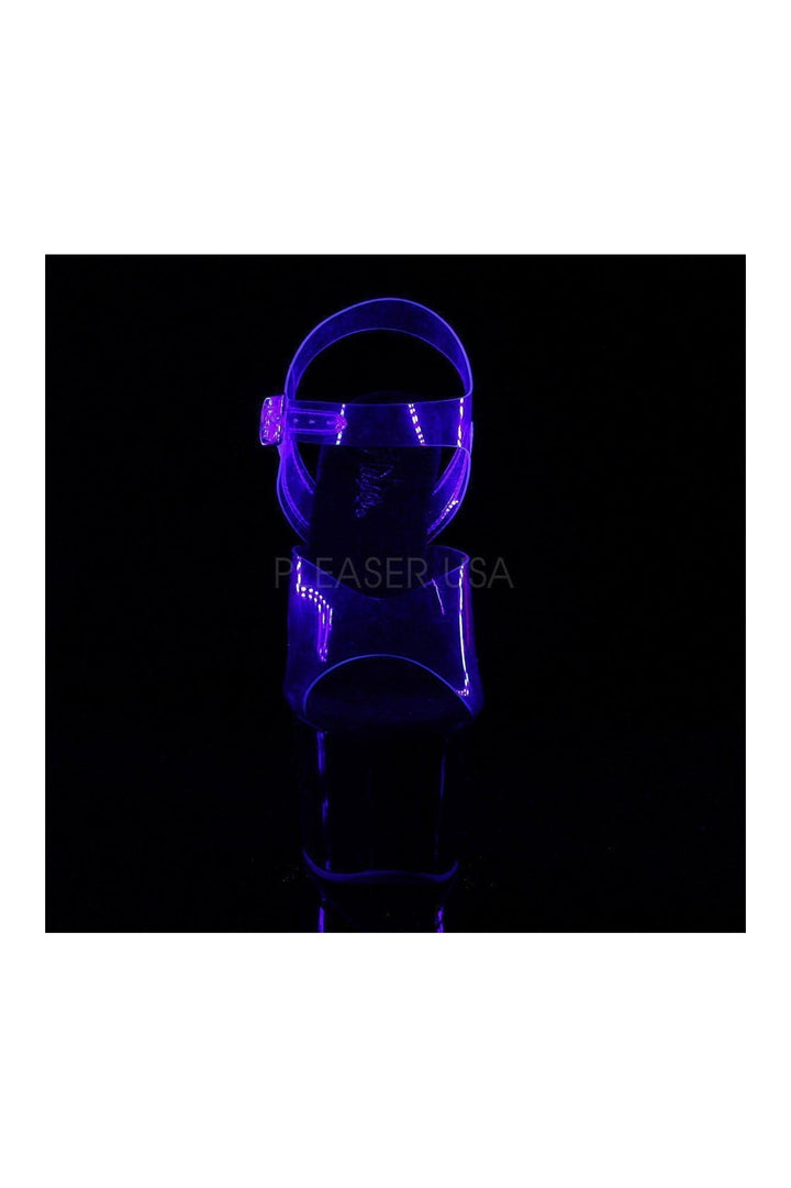 SKY-308TT Platform Sandal  | Clear Vinyl