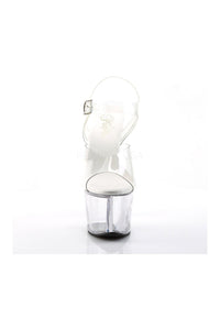 Pleaser SKY-308VL Platform Sandal in Clear Vinyl