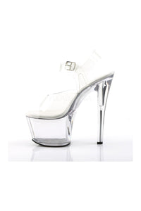 Pleaser SKY-308VL Platform Sandal in Clear Vinyl
