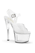 SKY-308VL Platform Sandal  | Clear Vinyl